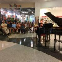 Students play at Gail Borden Library